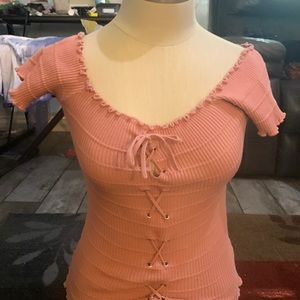 Pale pink xs blouse.